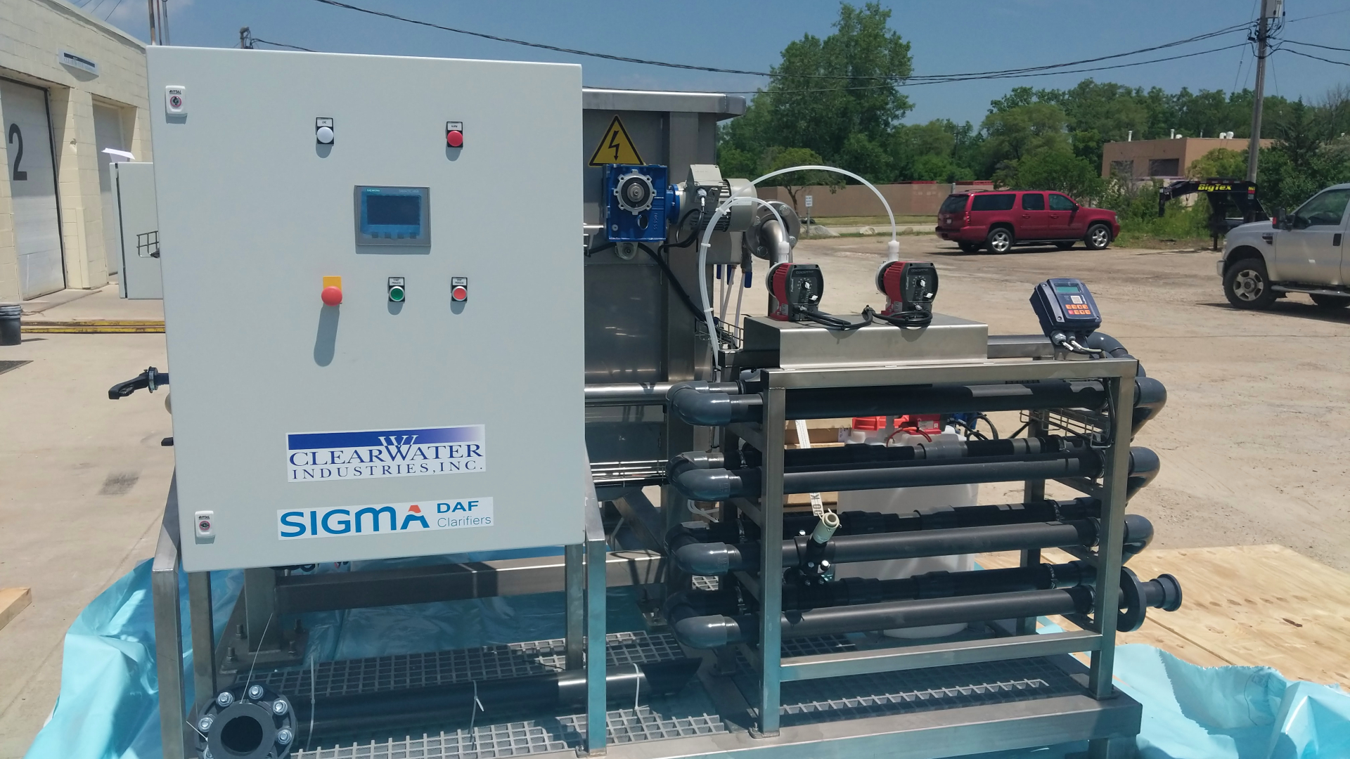 daf equipment for water clarification